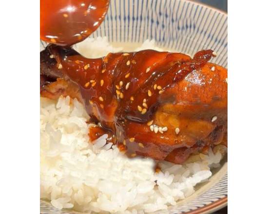 Teriyaki Chicken Thighs with Rice and Vegetable (照烧鸡腿饭)